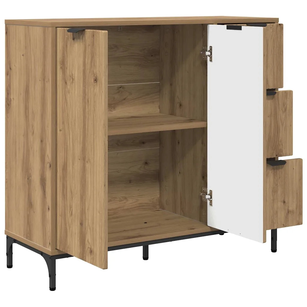 Credenza Rovere artigianale 89,5 x 33 x 82 cm Legno multistrato 883463