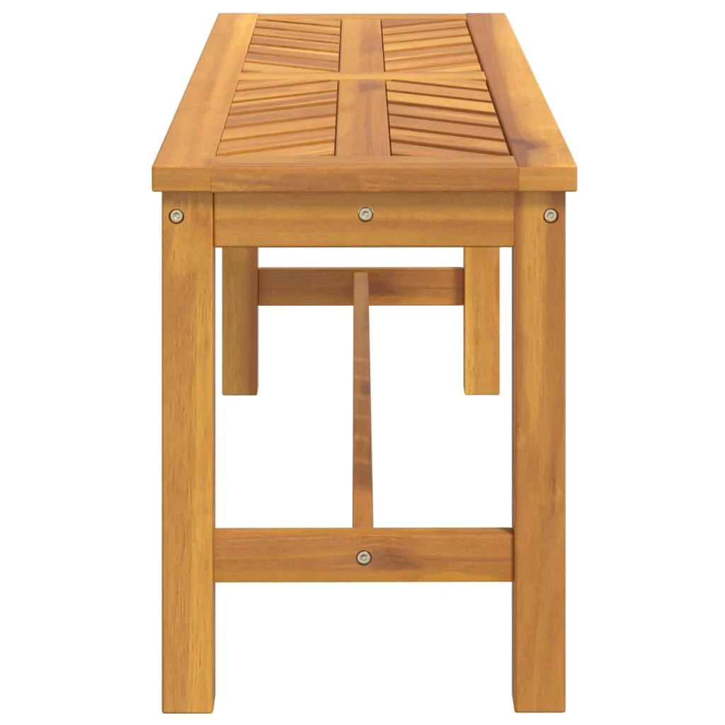 Panca da giardino mobili da esterno terrazza 110 x 35 x 45 cm legno massello di acacia 02_0011172