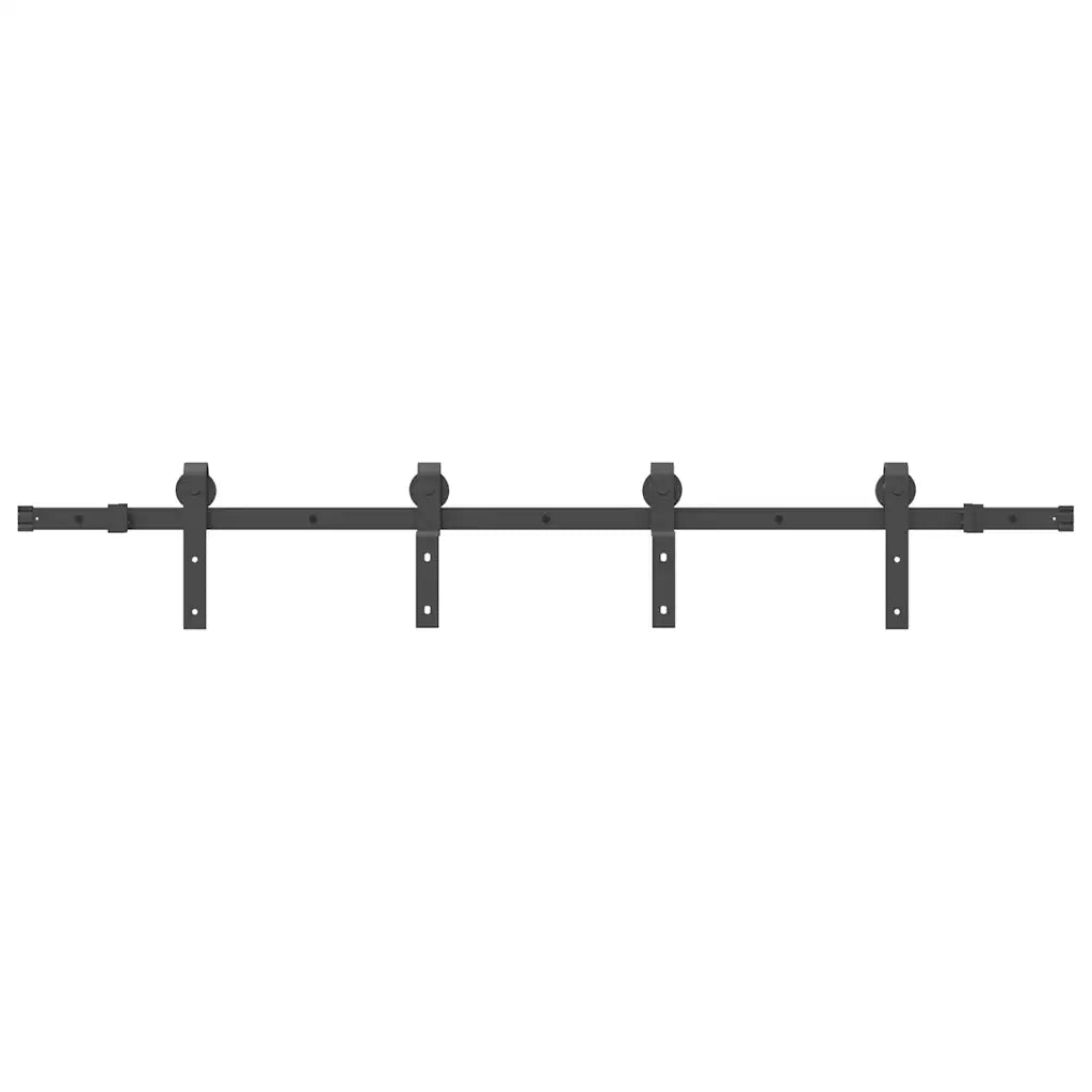 Kit di Binari per Porte Scorrevoli 183 cm Acciaio Nero CFW4147336