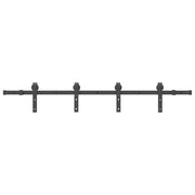 Kit di Binari per Porte Scorrevoli 183 cm Acciaio Nero CFW4147336