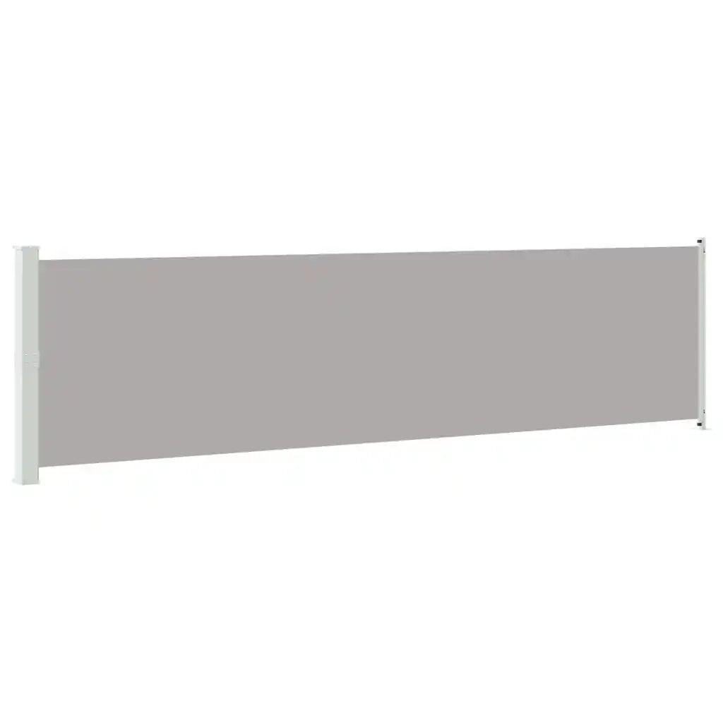 Tenda Laterale Retrattile per Patio 614x160 cm Grigia 313379