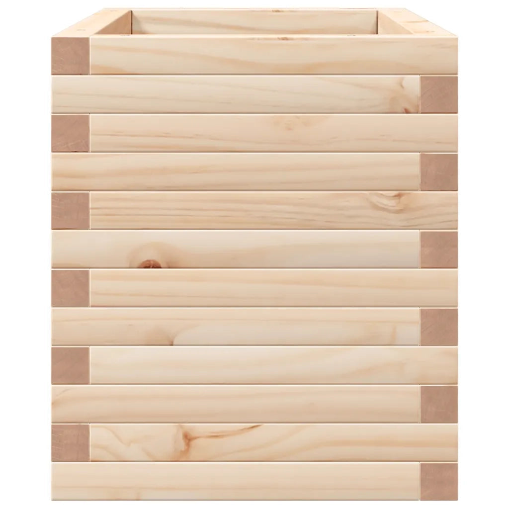 Fioriera da Giardino-Vaso da Esterno 70x40x45,5 cm in Legno Massello di Pino