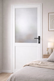 Blocco Porta Athena BIANCO H204 x L73 Dimensioni Tavolo a Spinta Sinistra + Maniglia