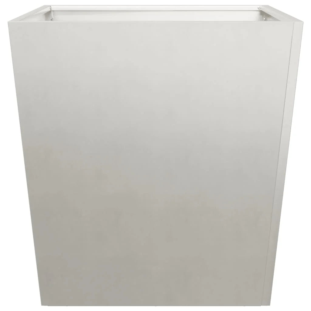 Fioriera rialzata per piante fiori terrazza giardino 50 x 50 x 50 cm acciaio inox grigio chiaro 02_0037661
