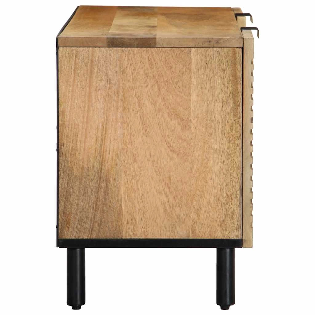 Mobile TV dal design moderno con ampio spazio di archiviazione 105 x 33 x 46 cm in legno di mango marrone 02_0057737