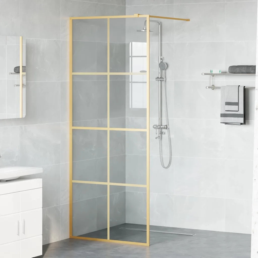 Parete Doccia Walk-in Oro 80 x 195 cm vetro temperato
