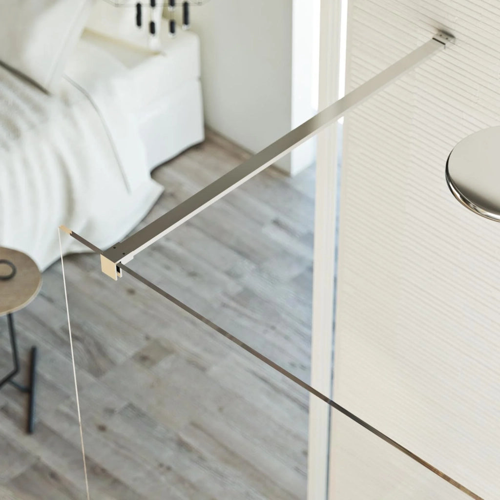 Parete doccia 80 CM in vetro trasparente 8mm mod. Walk in Free H198