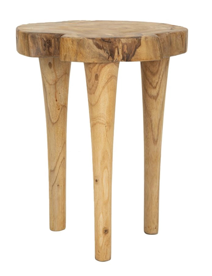 SGABELLO KURSI IN TEAK RICICLATO CM Ø 35X45 (PEZZI UNICI - NON RIP. IN SERIE)