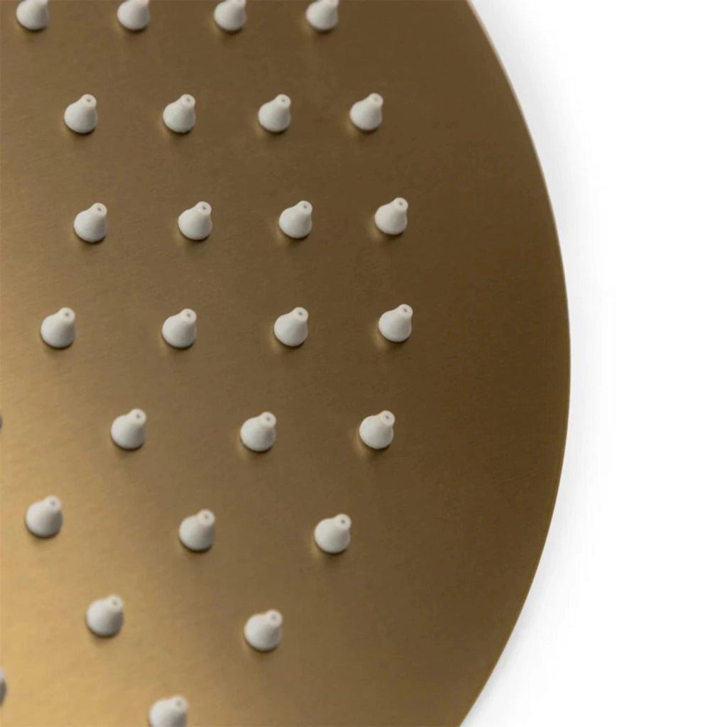 Soffione Doccia Ultra Slim Tondo Ø25 cm Oro Satinato Attacco 1/2" 87884