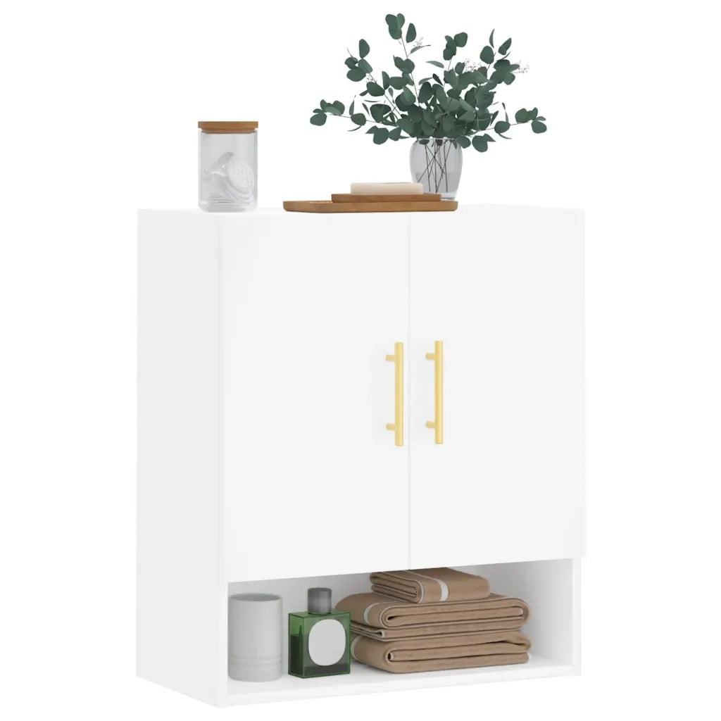 Armadietto a Muro | Mobile a Parete Bianco 60x31x70 cm in Legno Multistrato