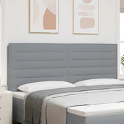 Testiera LED con strisce LED Grigio chiaro 200 cm Tessuto 3338307
