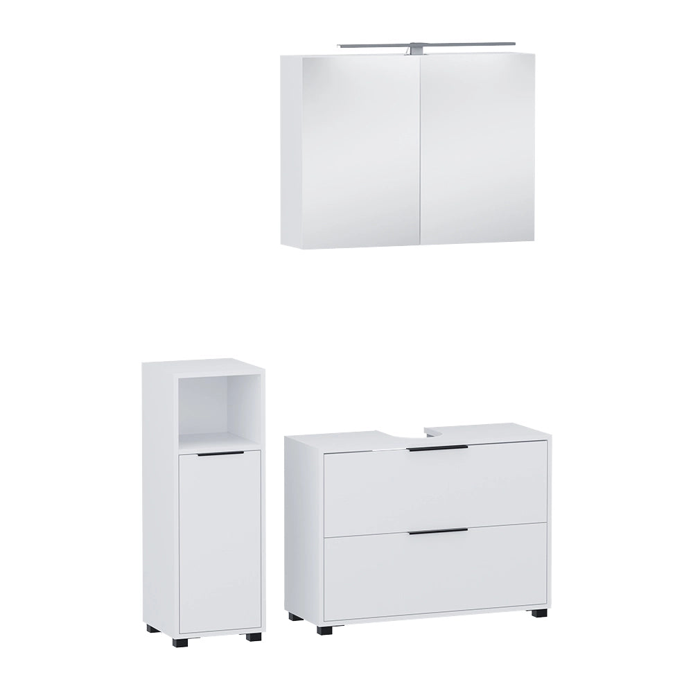 Vicco Set di mobili da bagno Bianco 3 parti