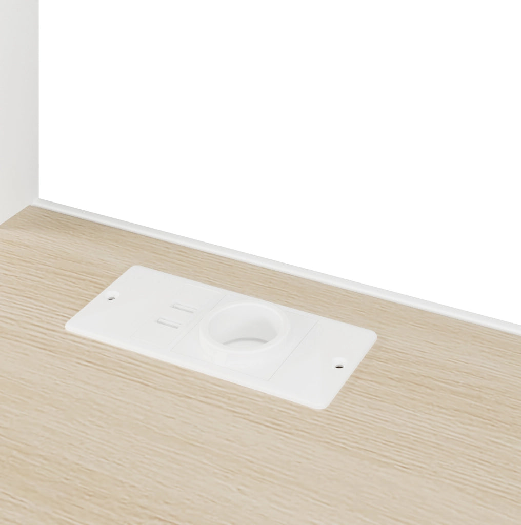 Letto a soppalco 140x200 cm con scrivania, LED e porte USB