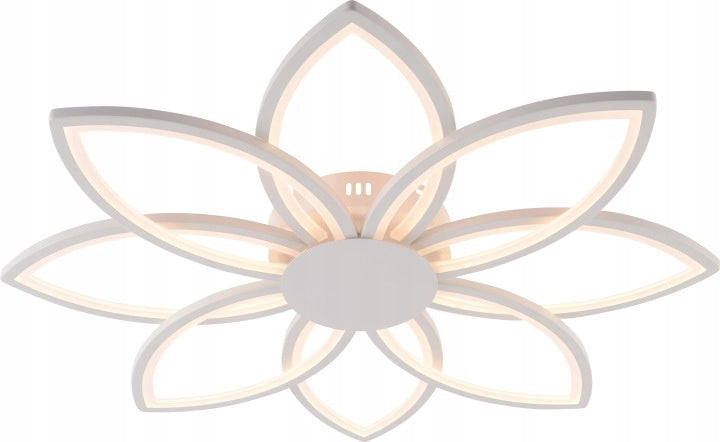 Plafoniera LED Vargo fiore bianca 8 luci