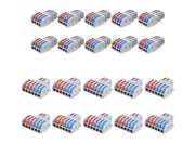 Connettori Elettrici Rapid 10 Pezzi SPL-42 10 Pezzi SPL-62 Morsetti Elettrici con Viti di Montaggio