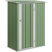 Casetta Porta Attrezzi Capanno in Acciaio Impermeabile 142x84x189cm