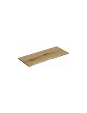 Piano per lavabo NATOURA 80,6 cm in MDF effetto rovere chiaro con bordo naturale