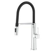 Lavello bocca alta SEUL quadrato con doccia Ø25 mm cromato