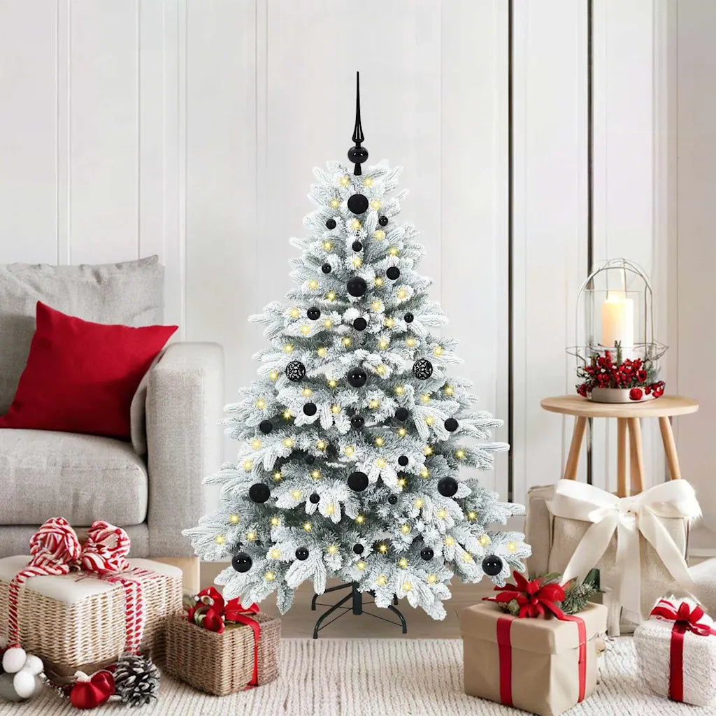 Albero di Natale artificiale con 150 LED Bianco 120 cm PE e PVC 3397589