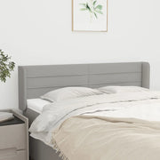Testiera ad Orecchio Grigio Chiaro 147x16x78/88 cm in Tessuto 3118906