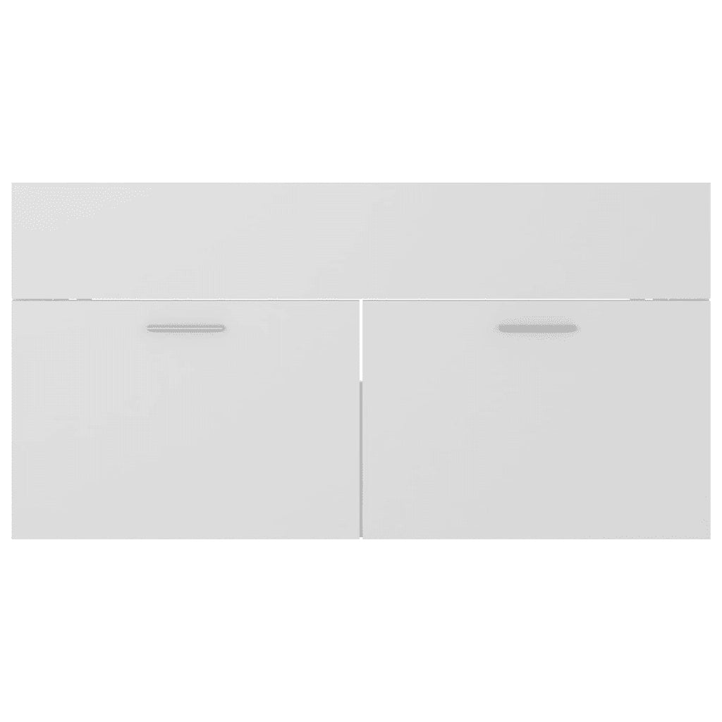 Set Mobili da Bagno Bianco in Legno Multistrato 3071243