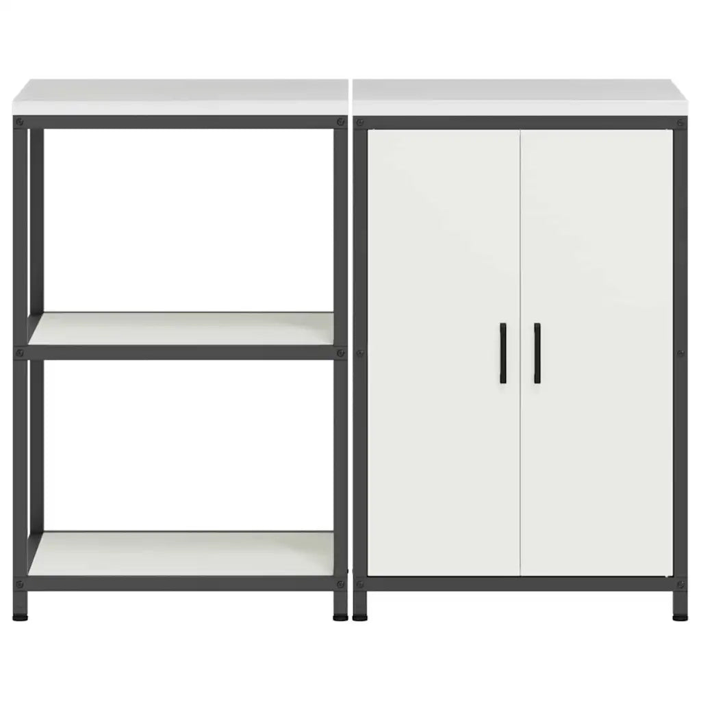 Set di Pensile da cucina | Stoccaggio per Cucina HATTEM 2 pz Bianco