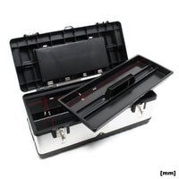 Valigetta porta attrezzi acciaio inox e plastica Cassetta portautensili con maniglia