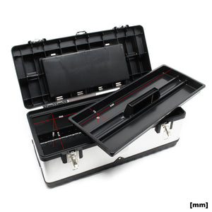 Valigetta porta attrezzi acciaio inox e plastica Cassetta portautensili con maniglia