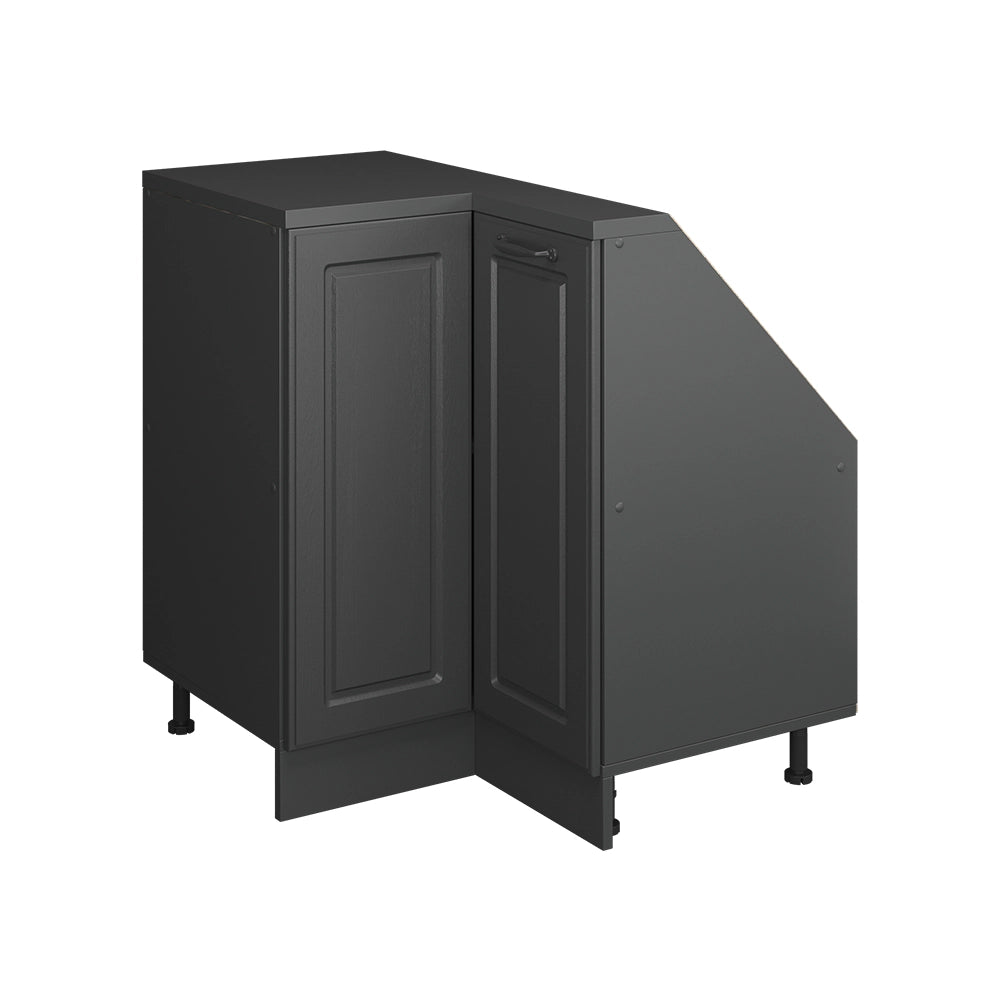 Mobile cucina angolare per sottotetto R-Line Antracite rustico/Antracite 75.6 cm con 1 porta Vicco