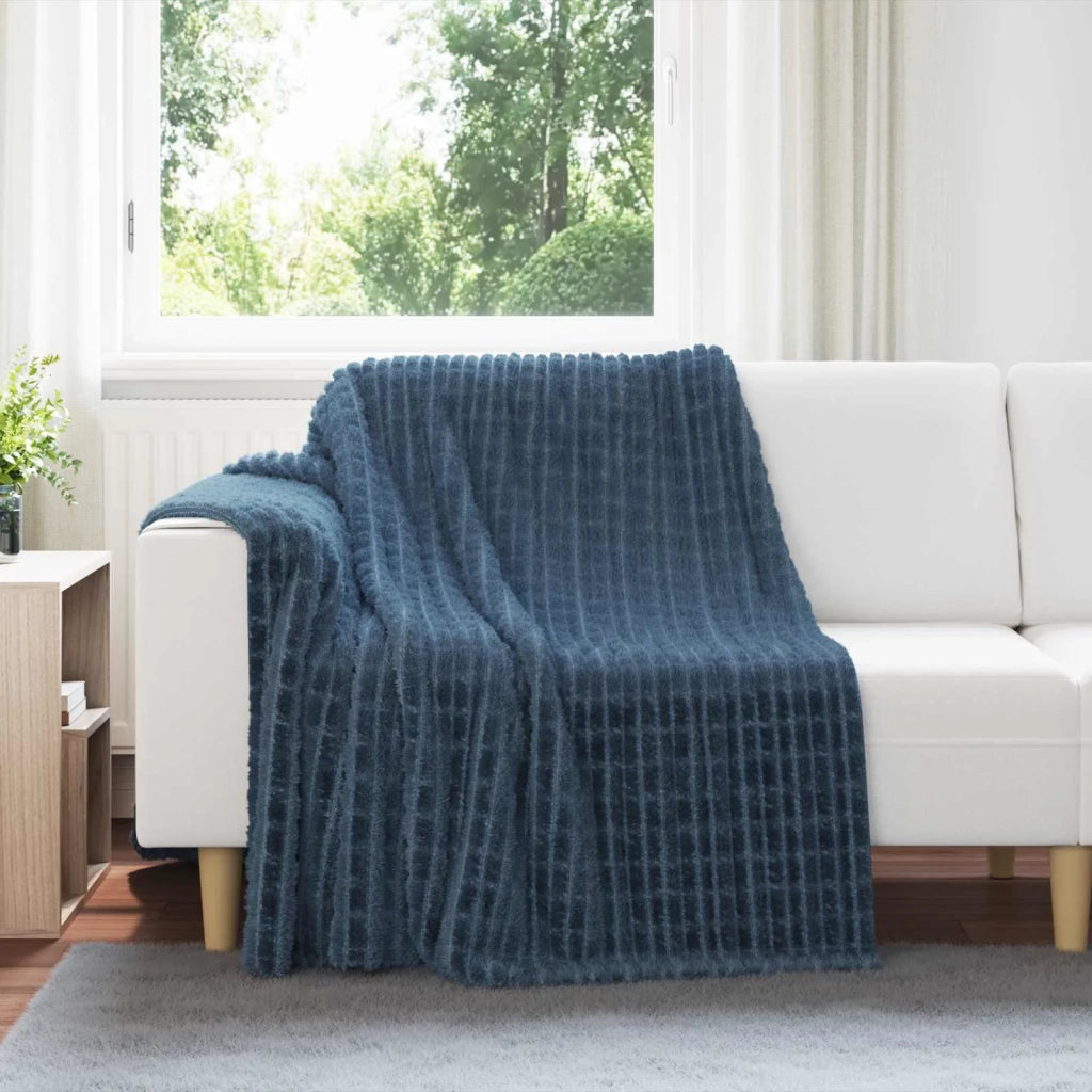 Coperte da Pile 6 pcs Blu navy 200 x 150 cm Panno 42016958