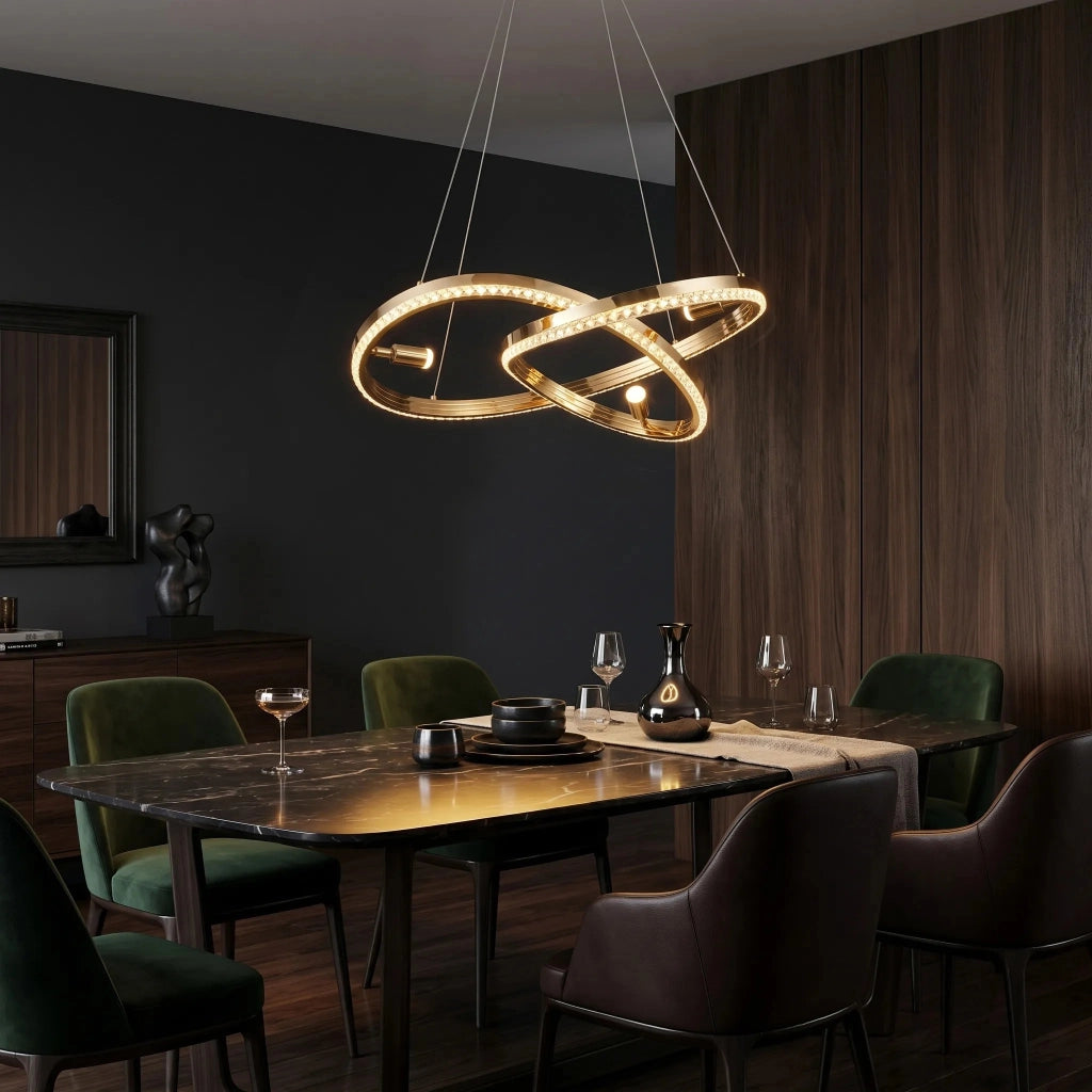 Lampada A Sospensione Da Soffitto Led G158-cp Gold