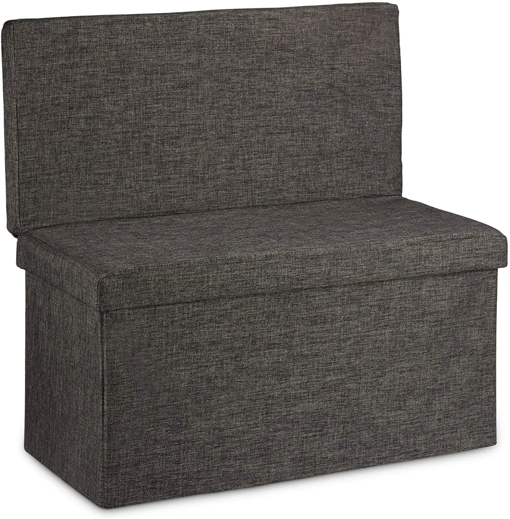 Pouf/pouf contenitore pieghevole per biancheria 76 cm marrone 13_0002782_2
