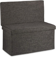 Pouf/pouf contenitore pieghevole per biancheria 76 cm marrone 13_0002782_2