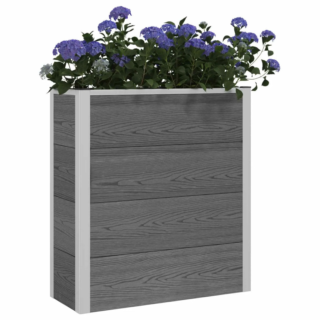 Letto rialzato da giardino Grigio 75 x 30 x 22 cm 42039086