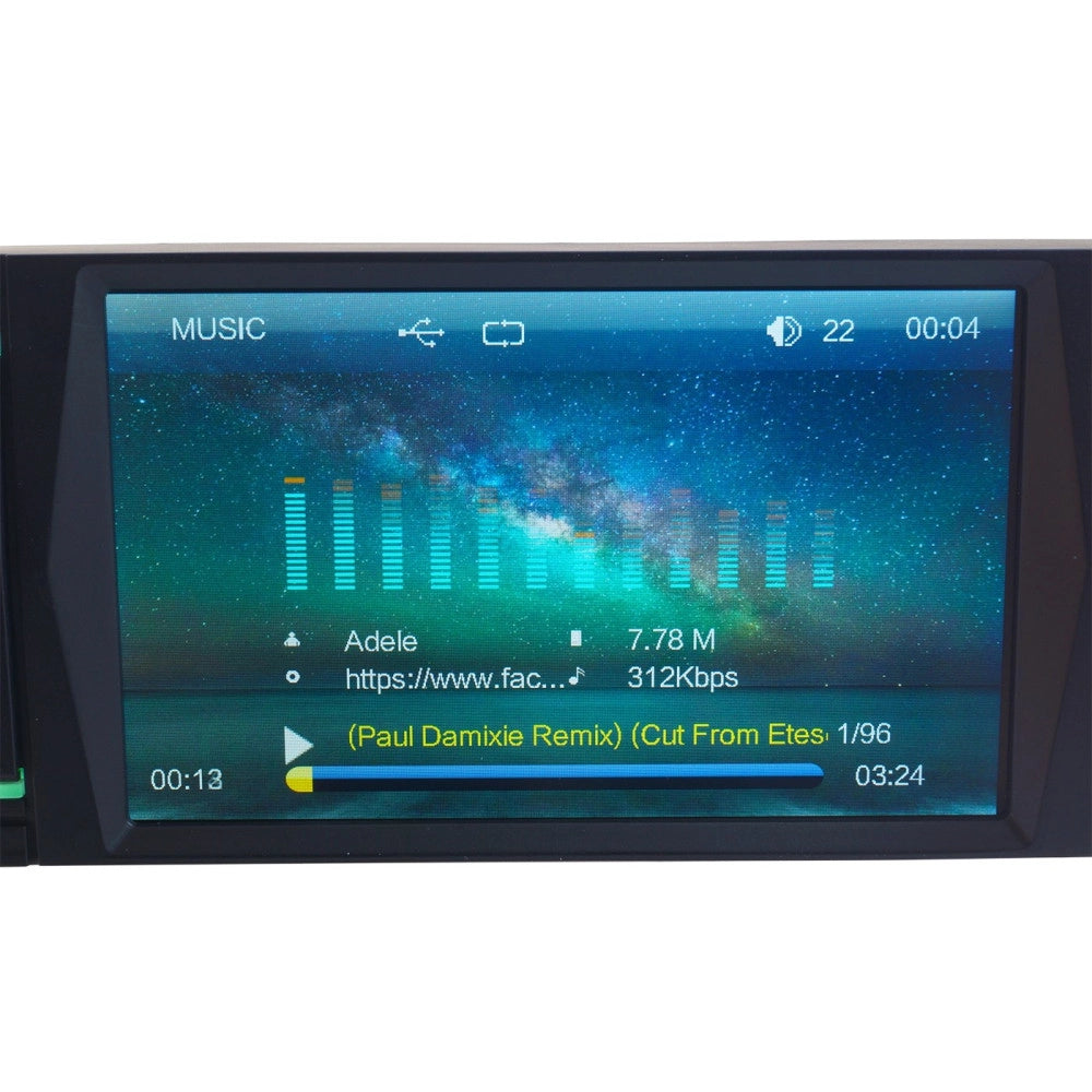 Trade Shop - Autoradio Con Display Lcd 3.6" Bluetooth Mp3 Mp5 Usb Sd Mp-400u -