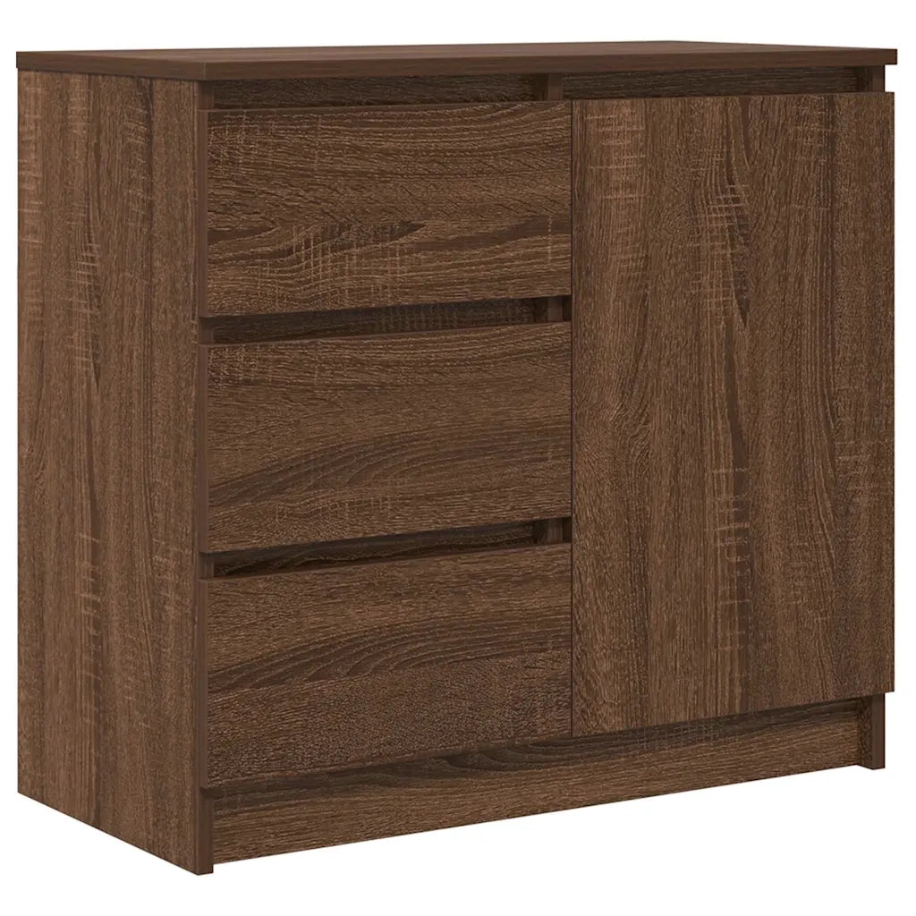 Credenza con Cassetto Rovere Marrone 71x35x65 cm in Truciolato 861577