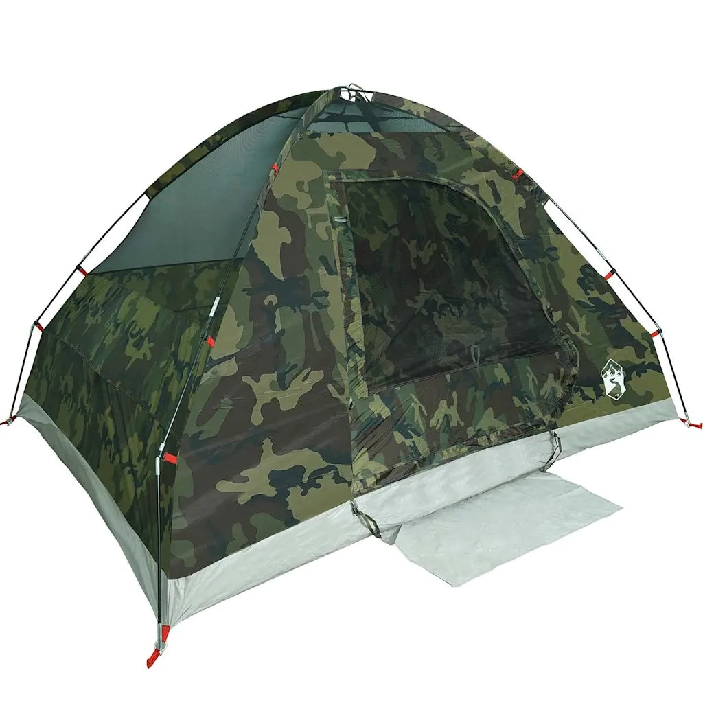 Tenda da Campeggio a Cupola per 6 Persone Mimetica Impermeabile 4009647