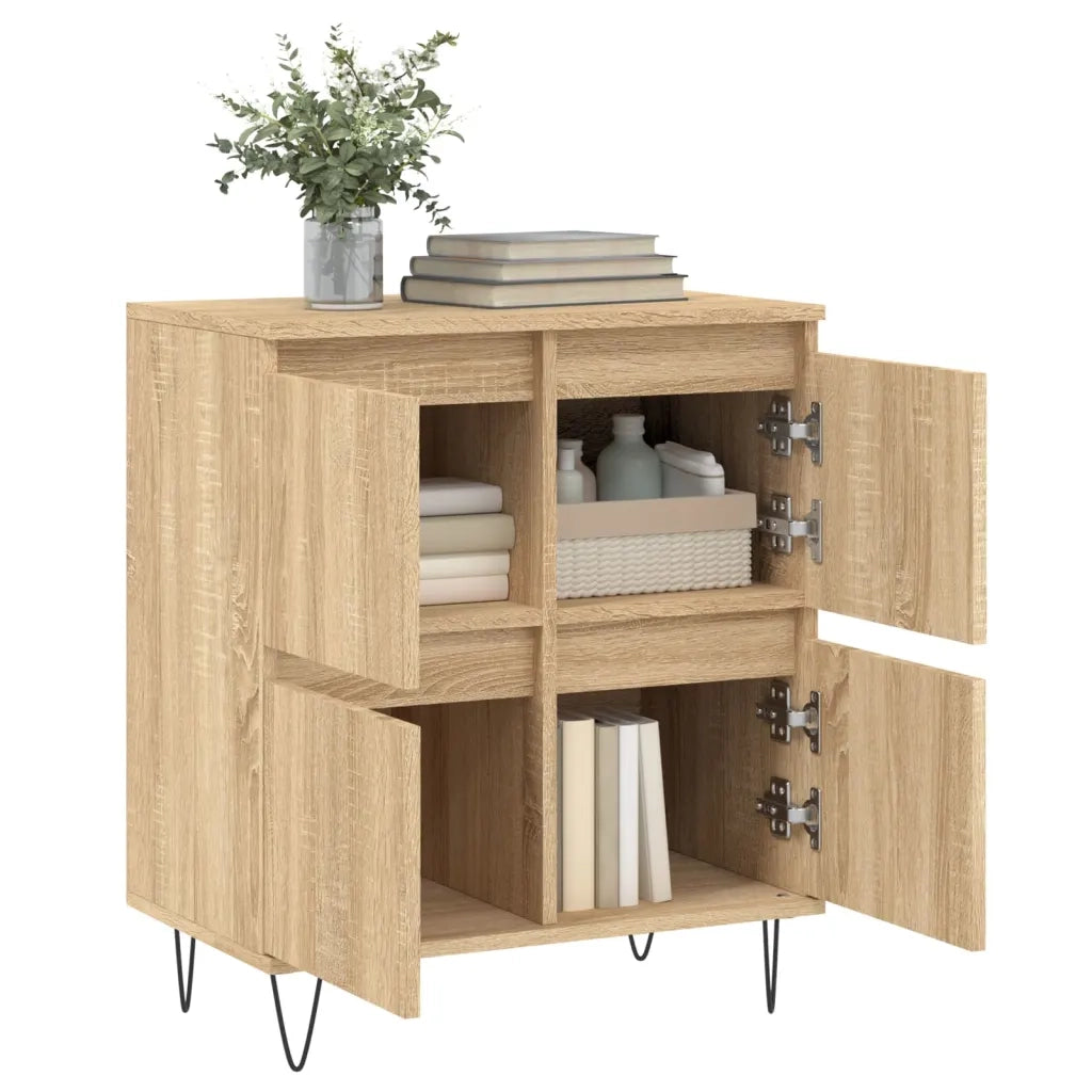 Credenza Rovere Sonoma 60x35x70 cm in Legno Multistrato 831215