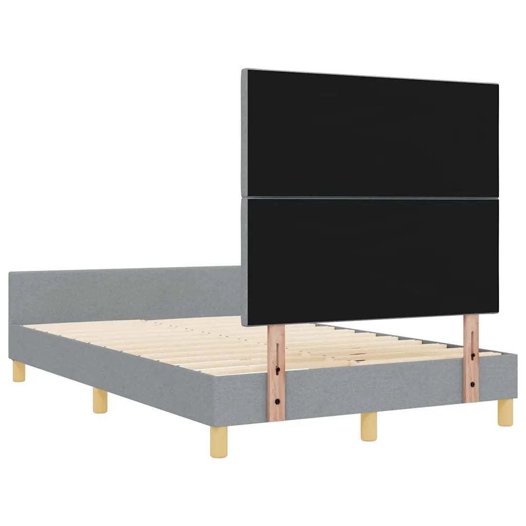 Struttura del letto Grigio chiaro 120 x 190 cm Tessuto 3344788