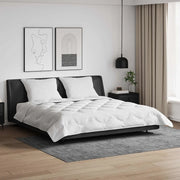 vidaXL Piumone con cuscino 3 pcs Bianco 200 x 220 cm Microfibra