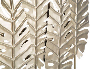 Scultura Long Leaf 47x10x57,5 cm in Ferro e MDF Oro