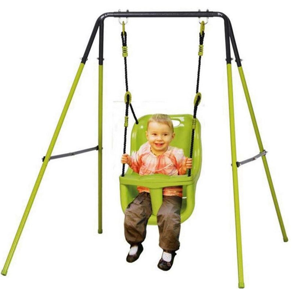 Marvin Altalena da Giardino per Bambini 1 2 4 Posti Scivolo Seduta Dondolo Struttura in Acciaio Varie Misure Mini