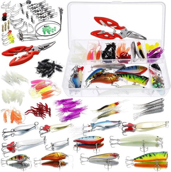 Set di Crocchi per Esche da Pesca Flottanti con Scatola di Stoccaggio