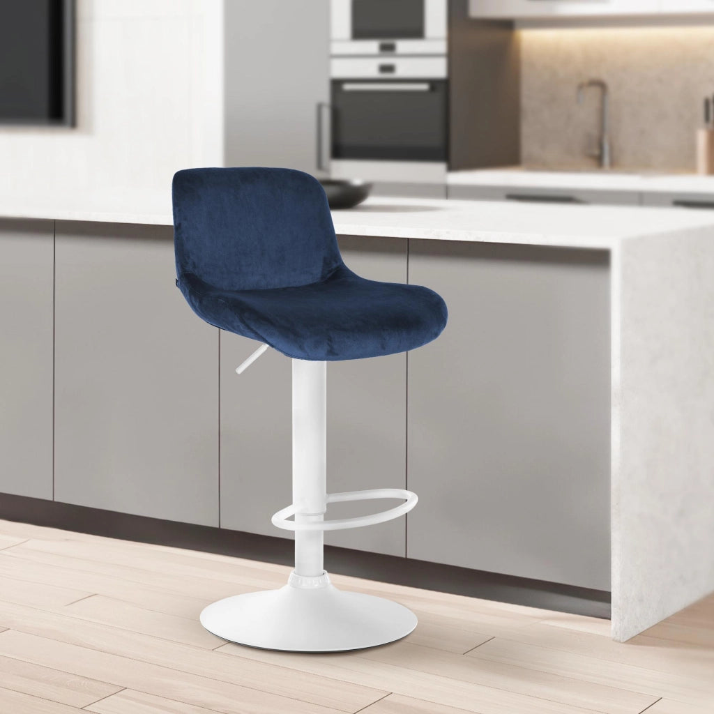 Barhocker Solon WeiЯ Samt
