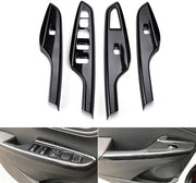 Decalcomanie a Carbon Fibra - Pannello Decorativo - 4 Pezzi - Sostenibile - Aspetto Sportivo - Decorazione Interna