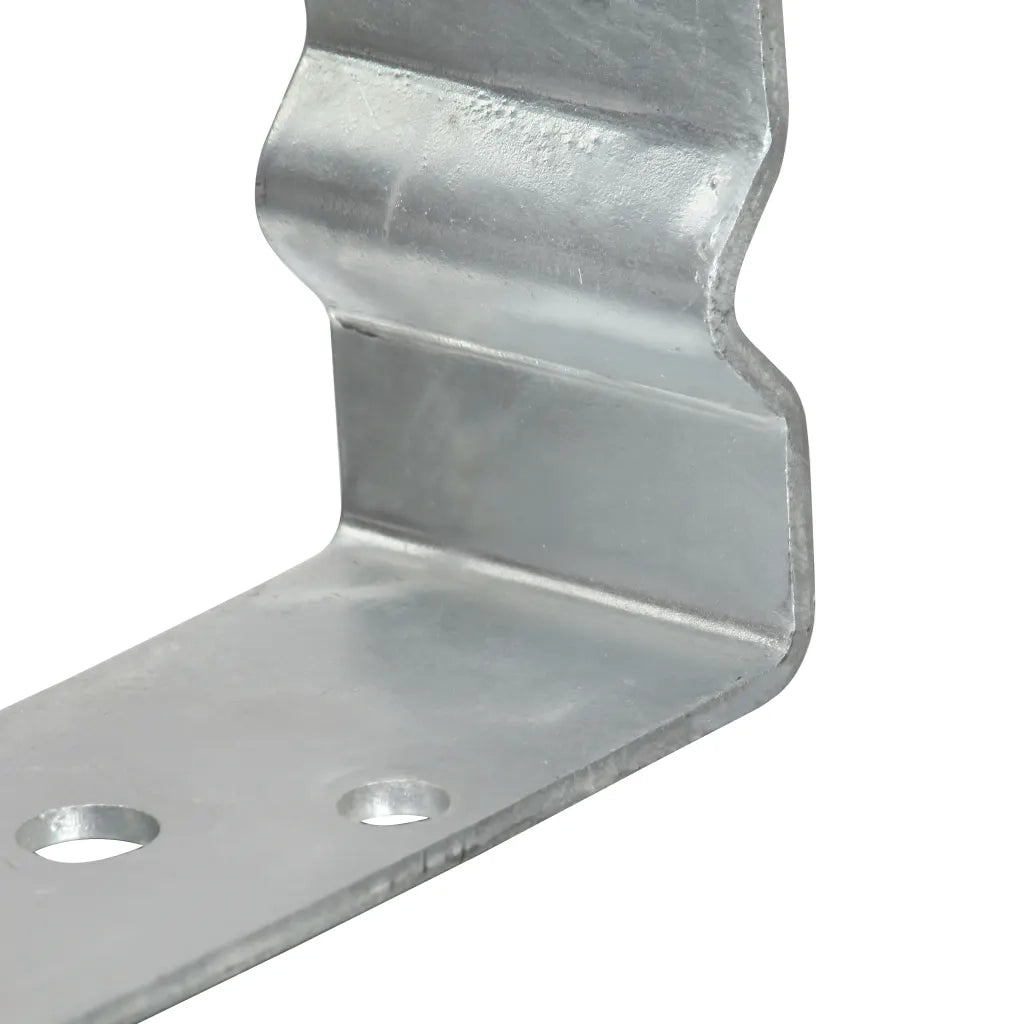 Picchetti per Recinzione 12 pz Argento 8x6x15cm Acciaio Zincato 145331