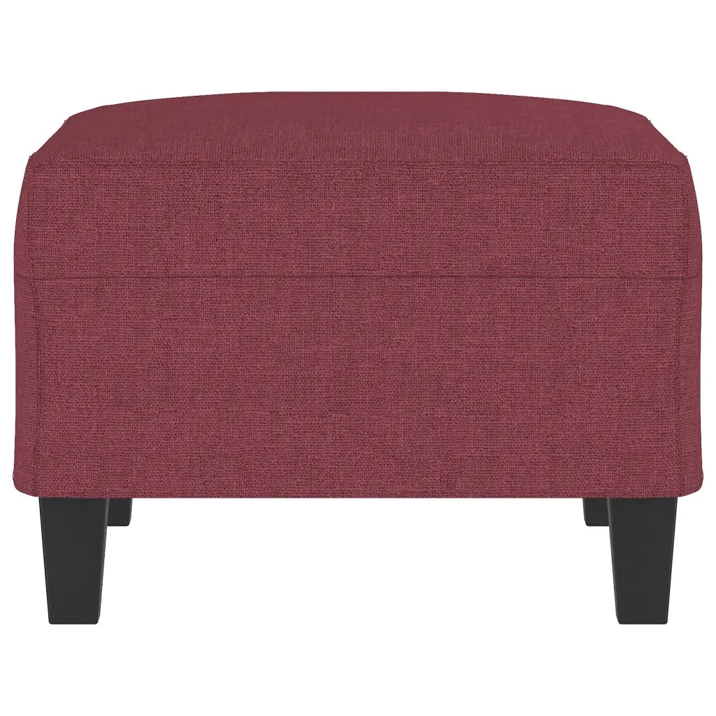 Poggiapiedi Rosso Vino 70x55x41 cm in Tessuto 349353