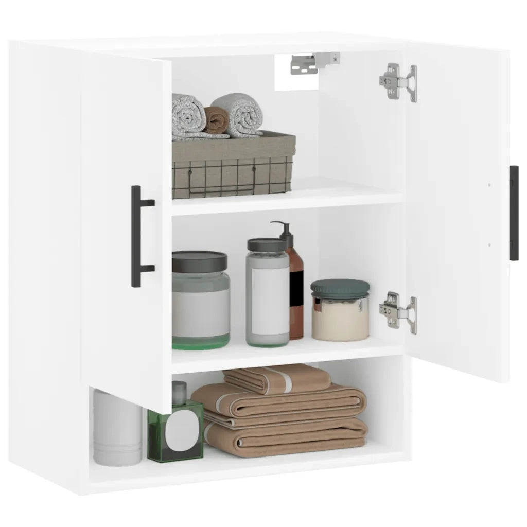 Armadietto a Muro Bianco 60x31x70 cm in Legno Multistrato 829932