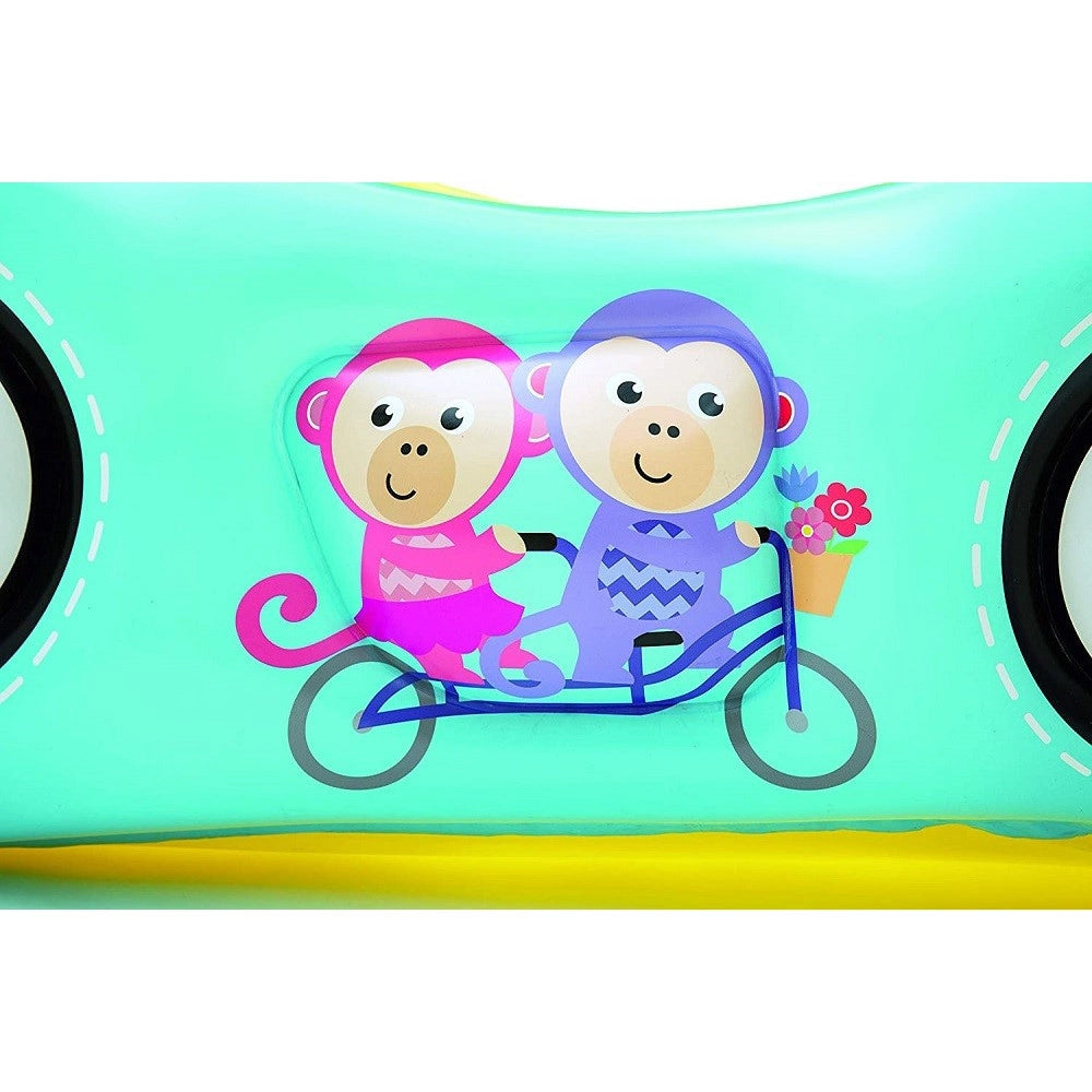 Trade Shop - Macchina Gonfiabile Bambini 2 Anni+ 119x79x51cm Con 25 Palline Multicolore 93535 -