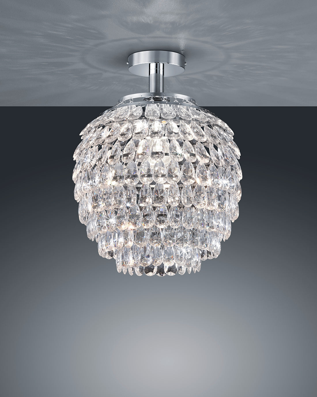 Plafoniera da Interno  E27 in Metallo Cromo